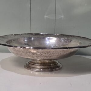 Chic Silver Serving Bowl 13" X 3"
